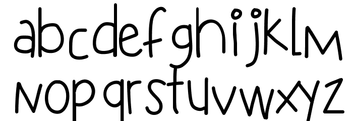 KBSneakyWalrus Font LOWERCASE