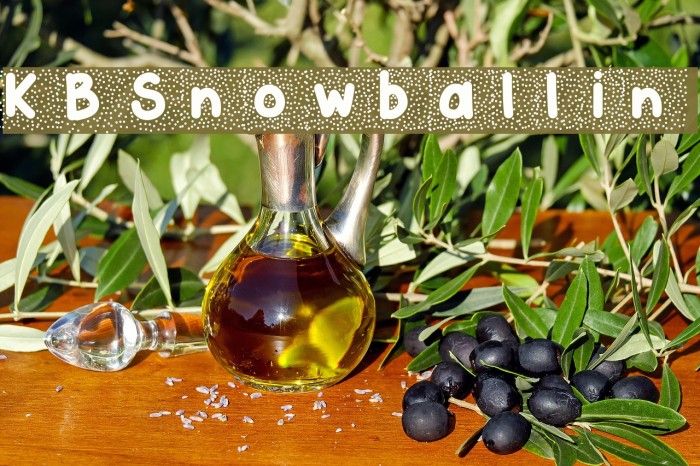 KBSnowballin Font examples