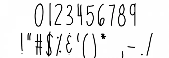 KBSoThinteresting Font Alte caractere