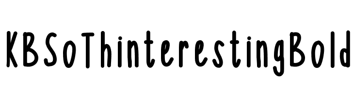 KBSoThinterestingBold  font caratteri gratis