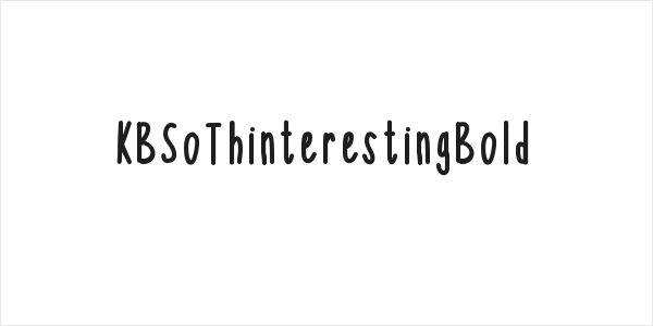 KBSoThinterestingBold Logo