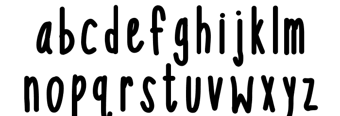 KBSoThinterestingBold Font LOWERCASE