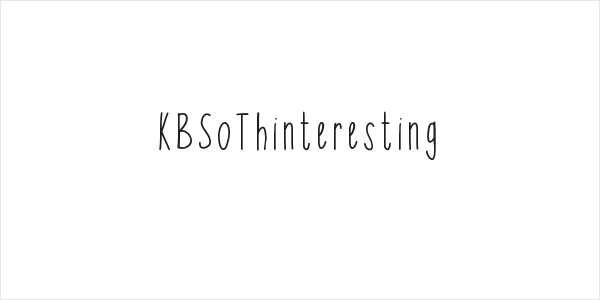 KBSoThinteresting Logo