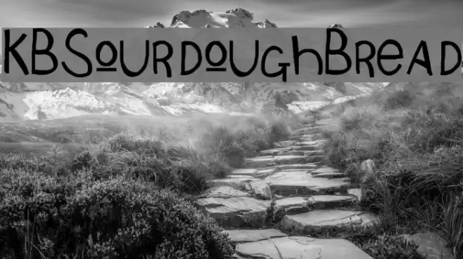 KBSourdoughBread Font examples