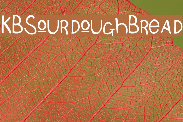 KBSourdoughBread Font examples