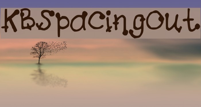 KBSpacingOut Font examples