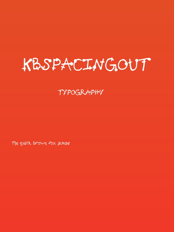 KBSpacingOut Poster