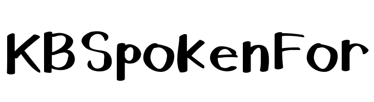 KBSpokenFor  フリーフォントのダウンロード