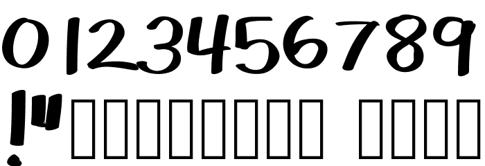 KBSpokenFor Font OTHER CHARS