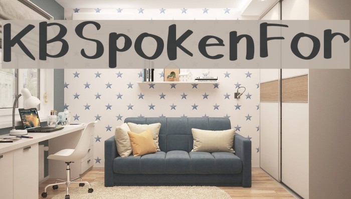 KBSpokenFor Font examples