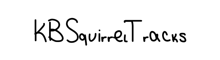 KBSquirrelTracks Font