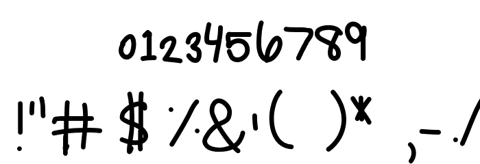 KBSquirrelTracks Font OTHER CHARS