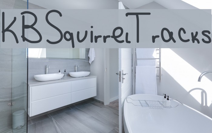 KBSquirrelTracks Font examples