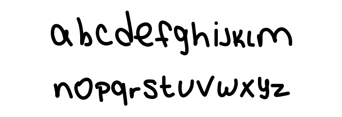 KBSquirrelTracks Font LOWERCASE