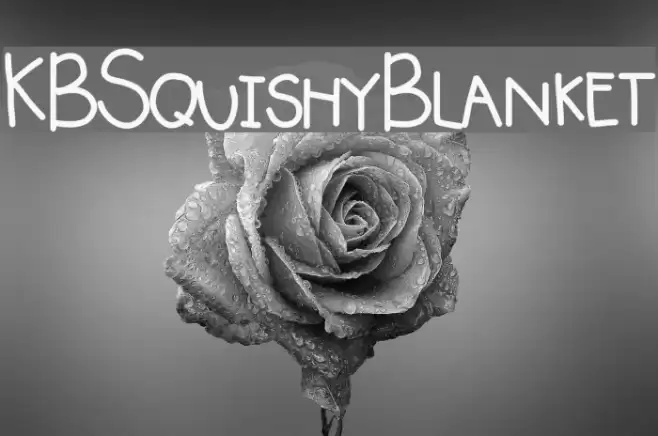 KBSquishyBlanket Font examples