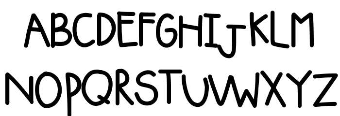 KBSquishyBlanket Font LOWERCASE
