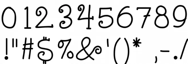 KBStarlight Font OTHER CHARS