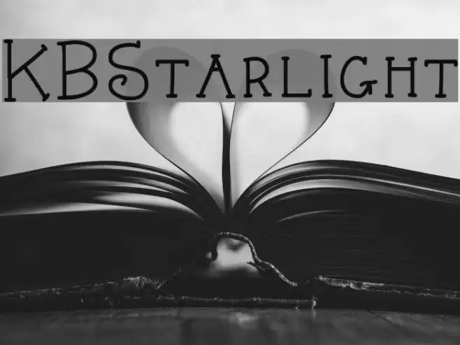 KBStarlight Font examples