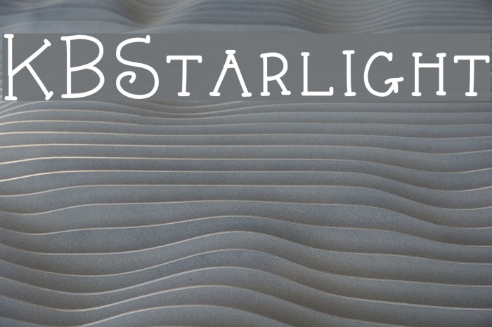 KBStarlight Font examples