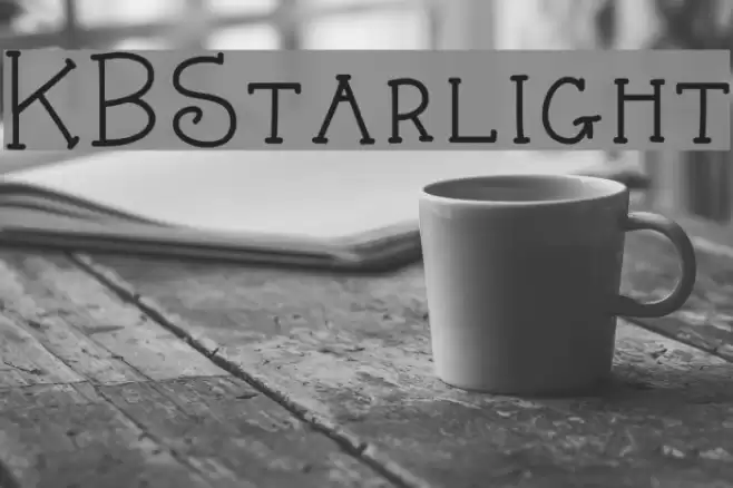 KBStarlight Font examples