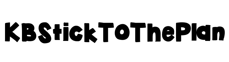 KBStickToThePlan  font caratteri gratis