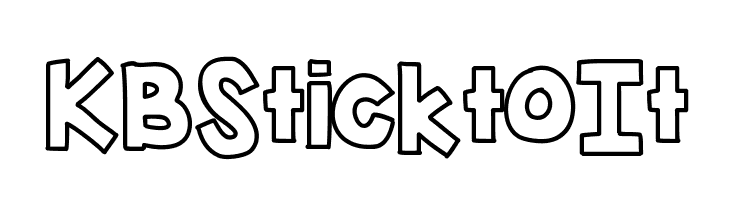 KBSticktoIt फ़ॉन्ट