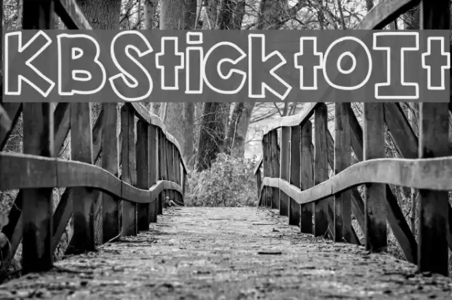 KBSticktoIt फ़ॉन्ट examples