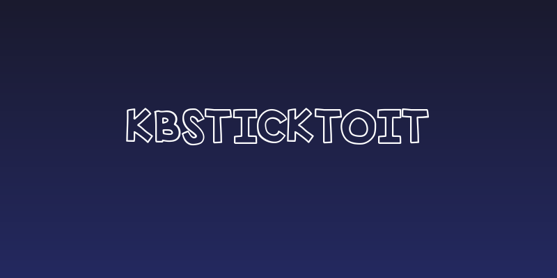 KBSticktoIt Social Header
