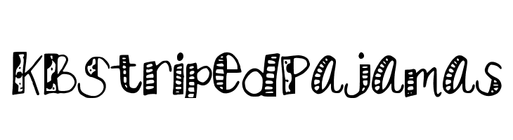 KBStripedPajamas Font