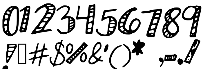 KBStripedPajamas Font OTHER CHARS