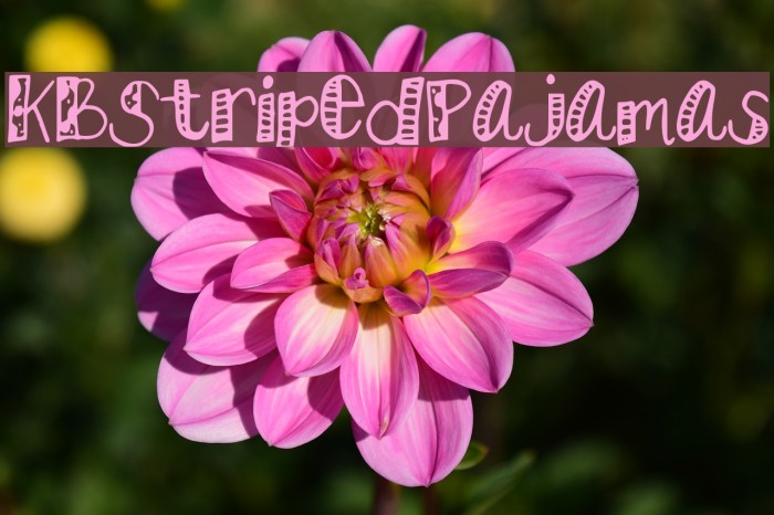 KBStripedPajamas Font examples