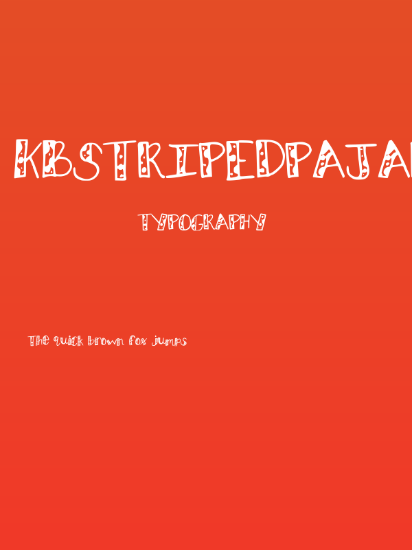 KBStripedPajamas Poster