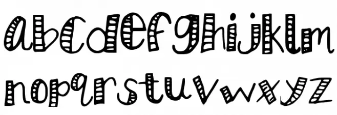 KBStripedPajamas Fuentes MINÚSCULAS
