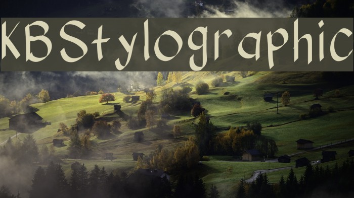 KBStylographic Шрифта examples