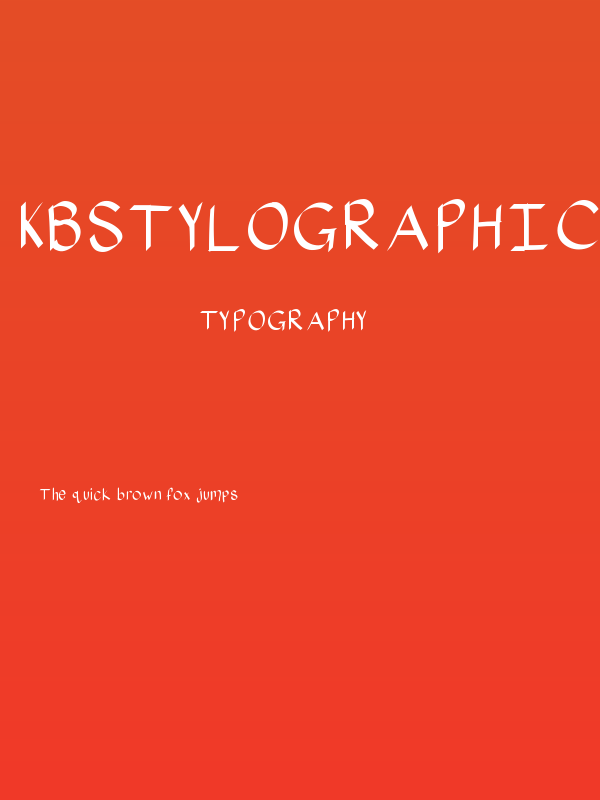 KBStylographic Poster
