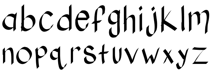 KBStylographic Шрифта строчной