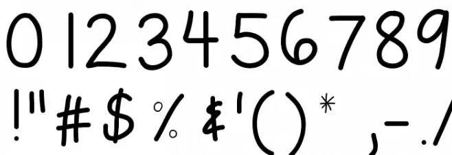 KBSubtle Font OTHER CHARS