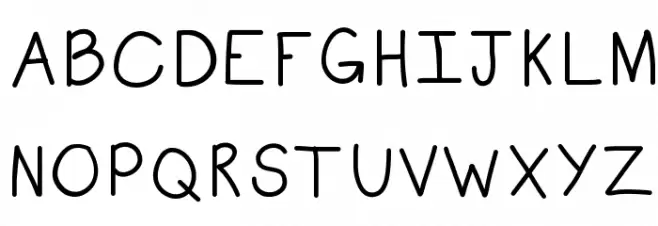 KBSubtle Schriftart Groß