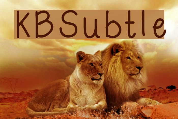 KBSubtle Font examples