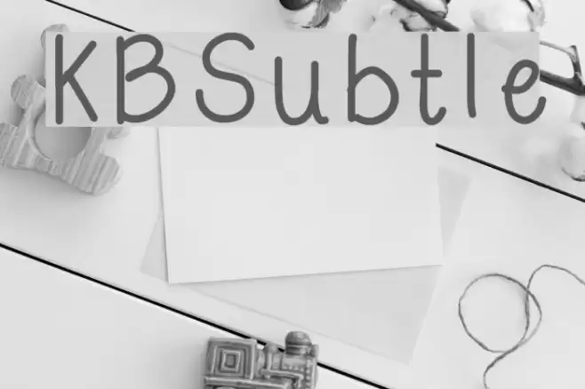 KBSubtle Font examples