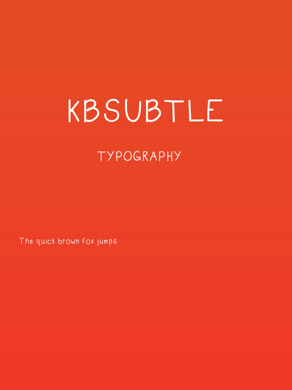 KBSubtle Poster