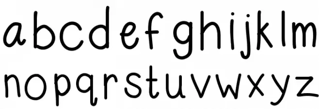 KBSubtle Schriftart Kleinbuchstaben