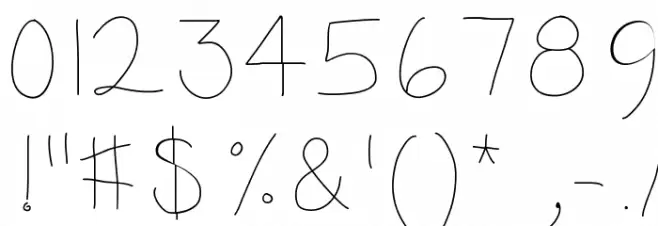 KBSunshine フォント その他の文字