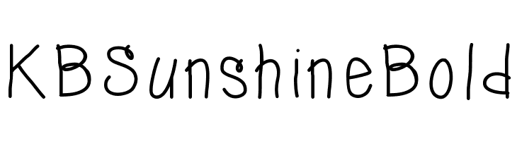 KBSunshineBold Font