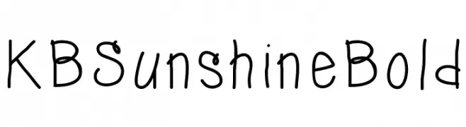 KBSunshineBold  नि: शुल्क फ़ॉन्ट्स डाउनलोड