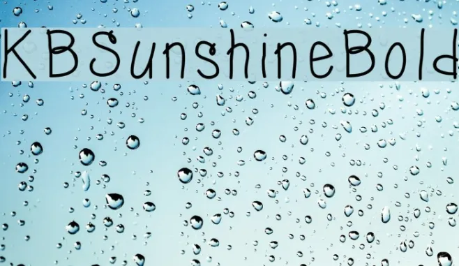 KBSunshineBold Example 1