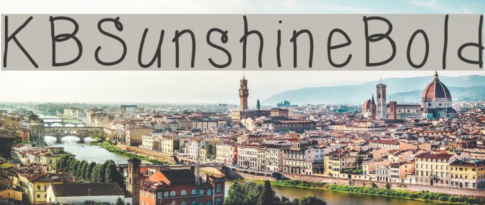 KBSunshineBold Font examples