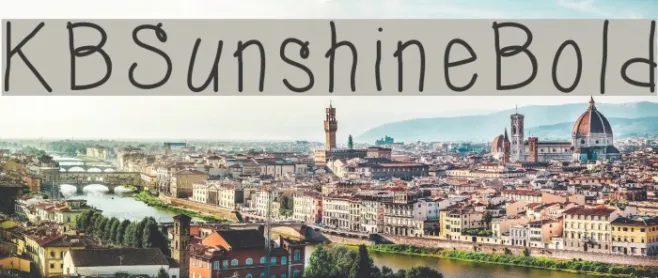 KBSunshineBold Example 2