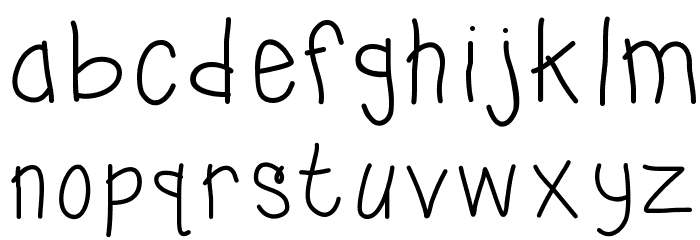 KBSunshineBold Font LOWERCASE