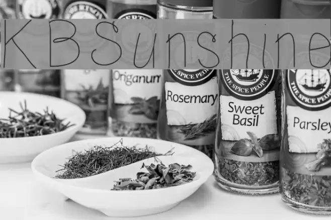 KBSunshine フォント examples
